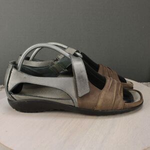 Naot Sandals Womens 11 Brown Leather Slingback Comfort Shoes